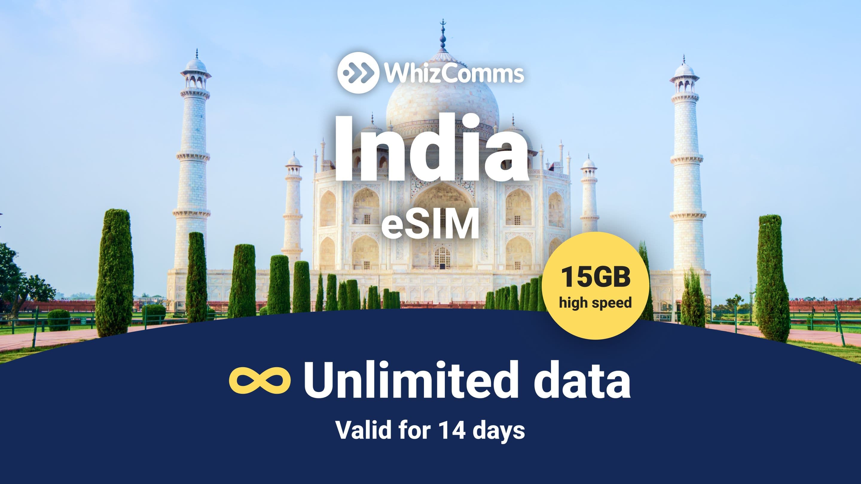 14-Day 15GB Unlimited India Traveller eSIM – Instant Activation & Nationwide Coverage