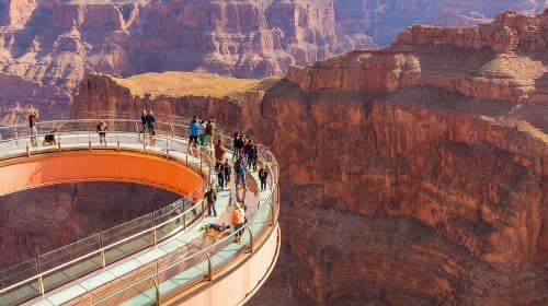 Grand Canyon + Hoover Dam View + WiFi (Skywalk/lunch options) Day Tours