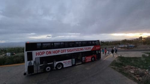 SLC Bus Tours Night Tour on a Double-Decker Bus