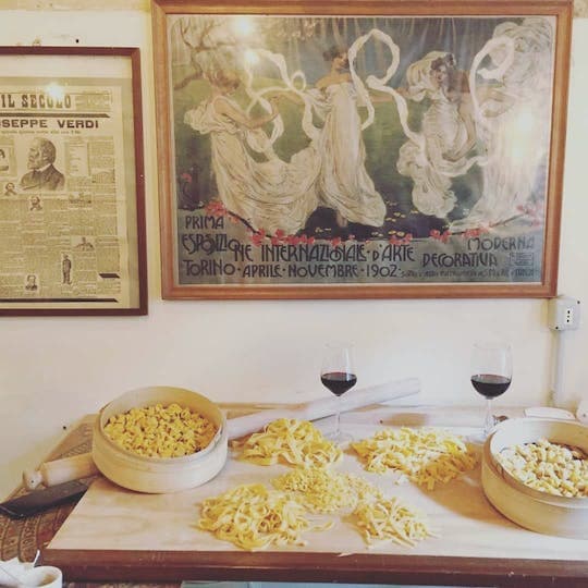 Bolognese cooking class in a unique grocery store
