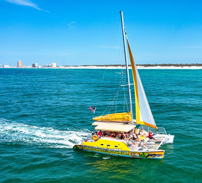 Panama City Beach: Shell Island Catamaran Snorkeling Tour