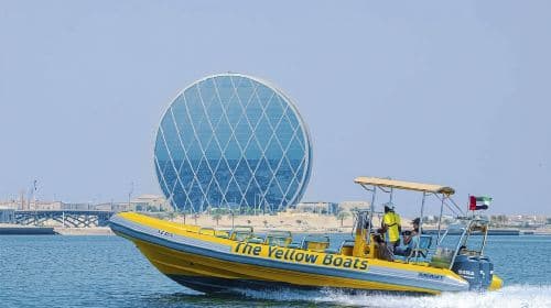Abu Dhabi Yellow Boat Speedboating Experience