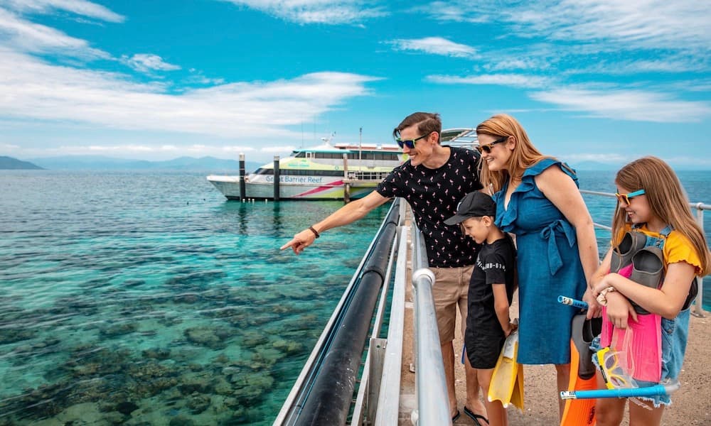 Green Island Half Day Trip + Snorkelling OR Glass Bottom Boat