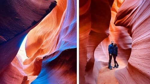 Tour giornaliero di Lower Antelope Canyon e Horseshoe Bend con pranzo incluso
