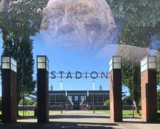 City rally in Cologne "The secret code of Sportpark Müngersdorf"