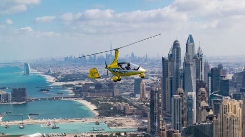 Gyrocopter Dubai Gyrocopter - Official Direct Signature - Palm Jumeirah Skydive Base - 360-degree Gyrocopter High-Altitude Sightseeing - 1 Pilot, 1 Passenger - Includes Video and Photos
