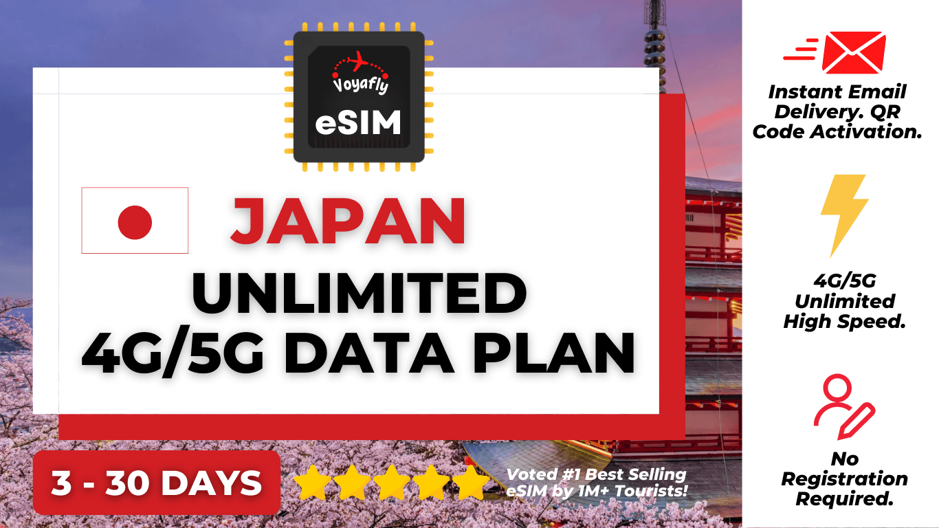 Japan - Unbegrenzte 4G/5G Daten-eSIM