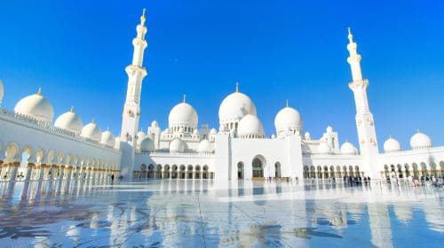 Dubai to Abu Dhabi Tour: Grand Mosque + Louvre + Etihad Towers + Presidential Palace Day Tours