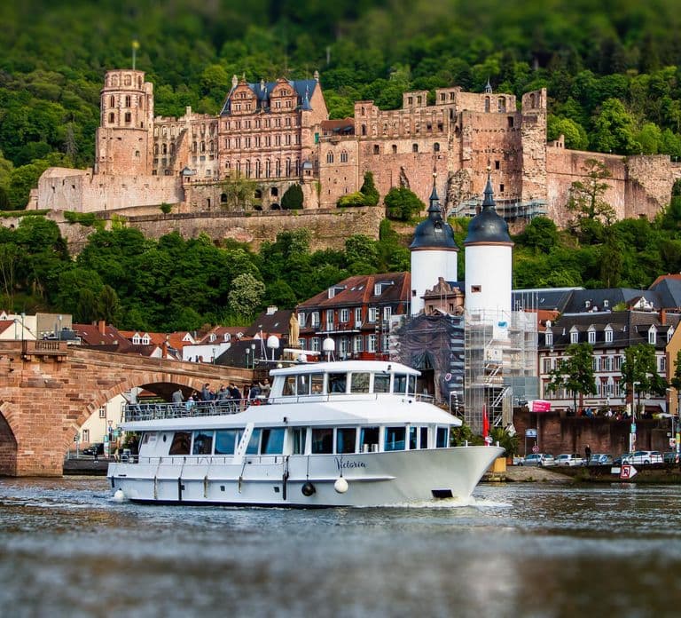 Heidelberg: Rondvaart over de rivier de Neckar inclusief drankje