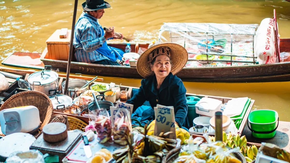 Excursion Premium d'une journée au marché flottant de Damnoen Saduak et dégustation Michelin