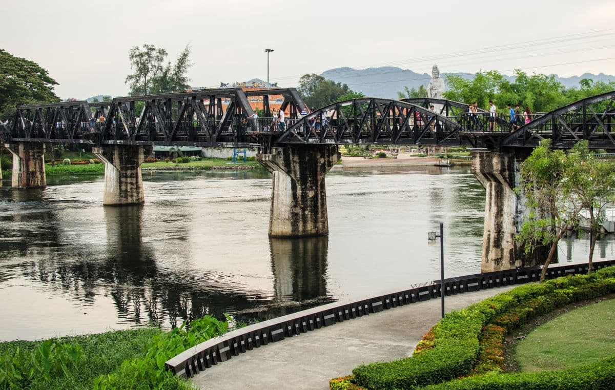 Kanchanaburi, River Kwai e Hellfire Pass (trasferimento di andata e ritorno dal centro città incluso)
