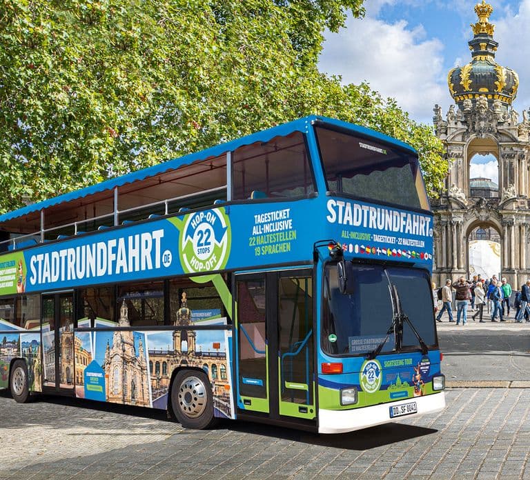 Dresden: Entradas para el autobús turístico Hop-On Hop-Off