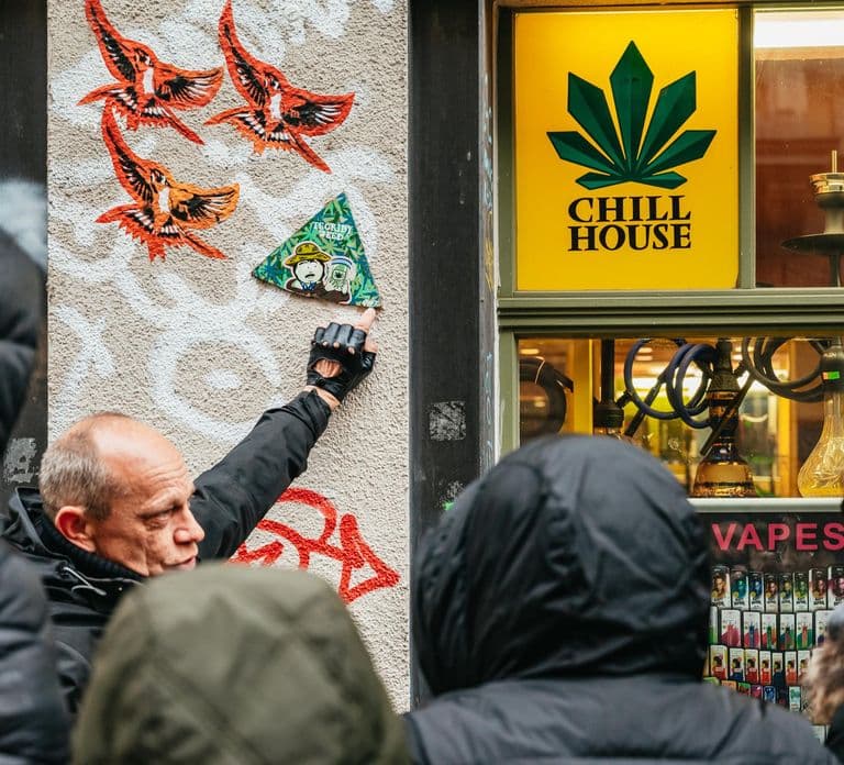 Dresde : visite guidée à pied du street art dans le quartier de Neustadt