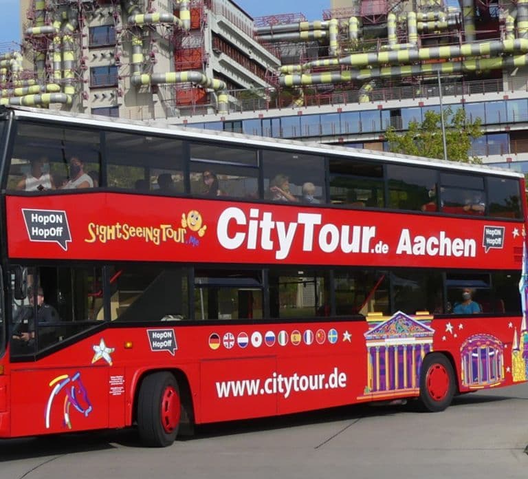 Akwizgran: 24-godzinny bilet na autobus wycieczkowy typu Hop-On Hop-Off