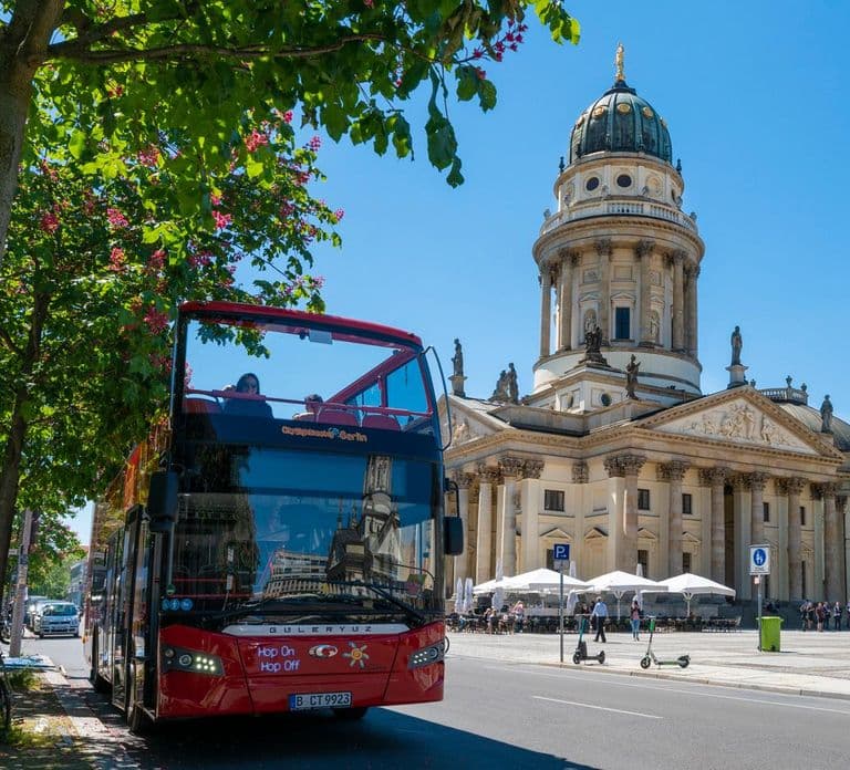 Berlijn: Hop-On-Hop-Off-bus met optionele boottocht