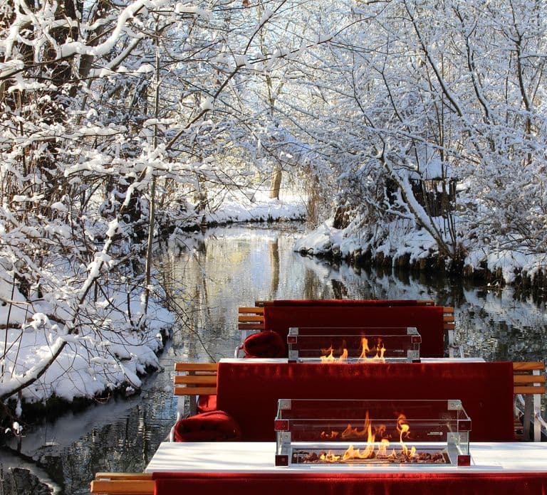 Burg: Spreewald Winter Cruise with Fireplace