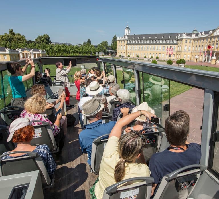 Karlsruhe: 24-Stunden Hop-On Hop-Off Sightseeing-Busticket