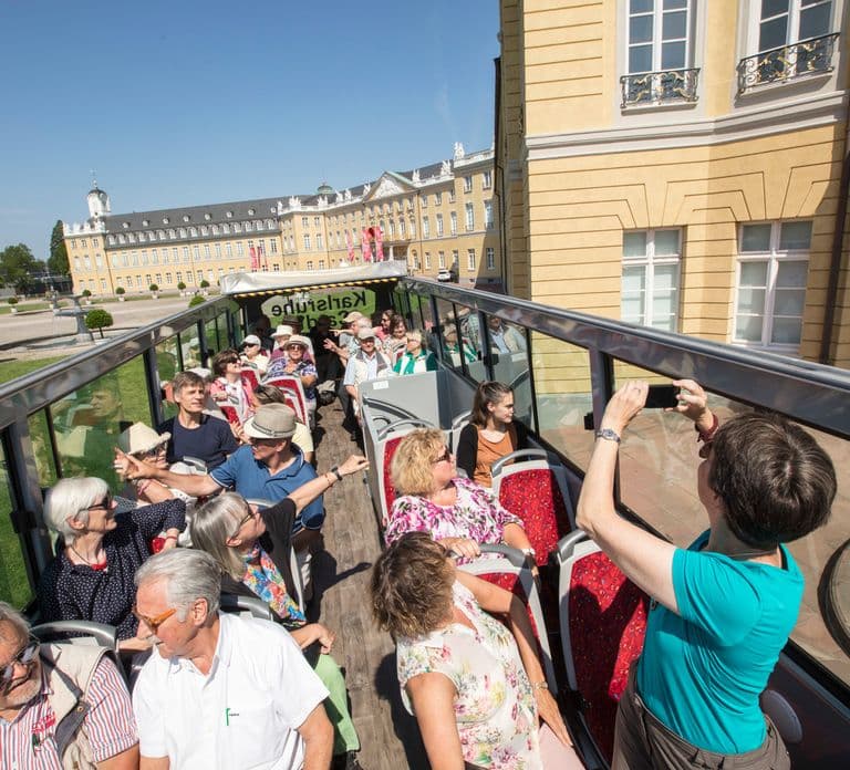 Karlsruhe: 24-Stunden Hop-On Hop-Off Sightseeing-Busticket
