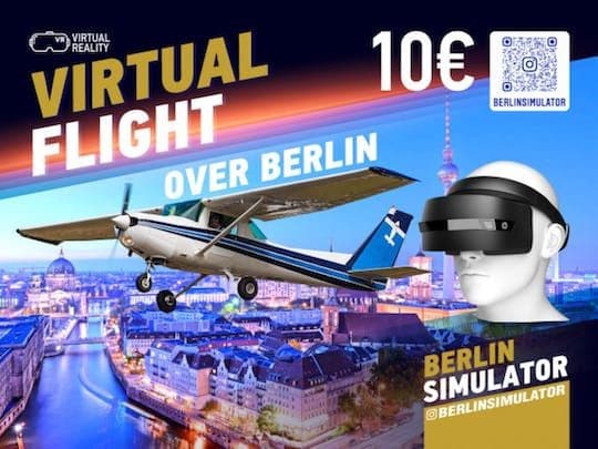 Virtual flight experience over Berlin