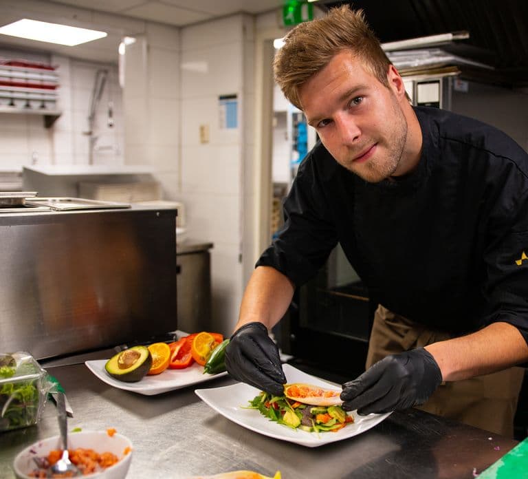 Amsterdam: Cena di 3 portate al buio