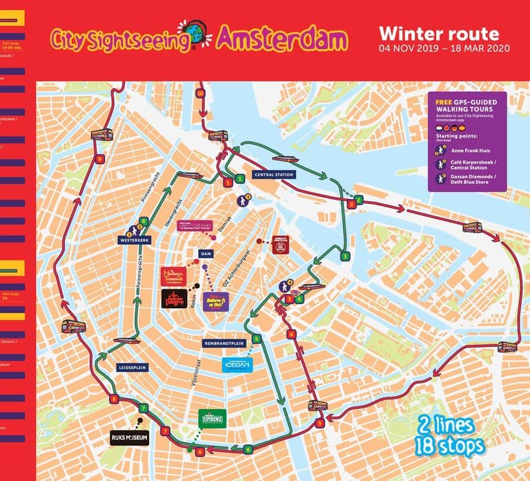 Amsterdam: Combo Rijksmuseum & Hop-On Hop-Off Bus