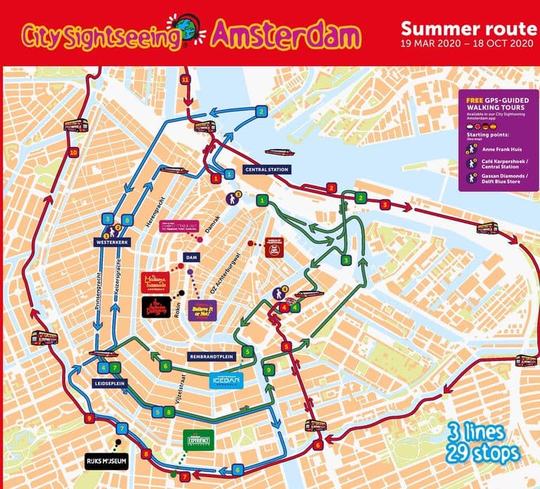 Amsterdam: Combo Rijksmuseum & Hop-On Hop-Off Bus
