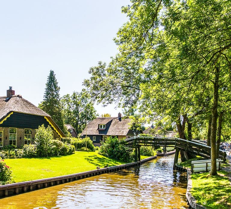 Amsterdam : excursion à Giethoorn avec promenade en bateau et visite de l'Afsluitdijk