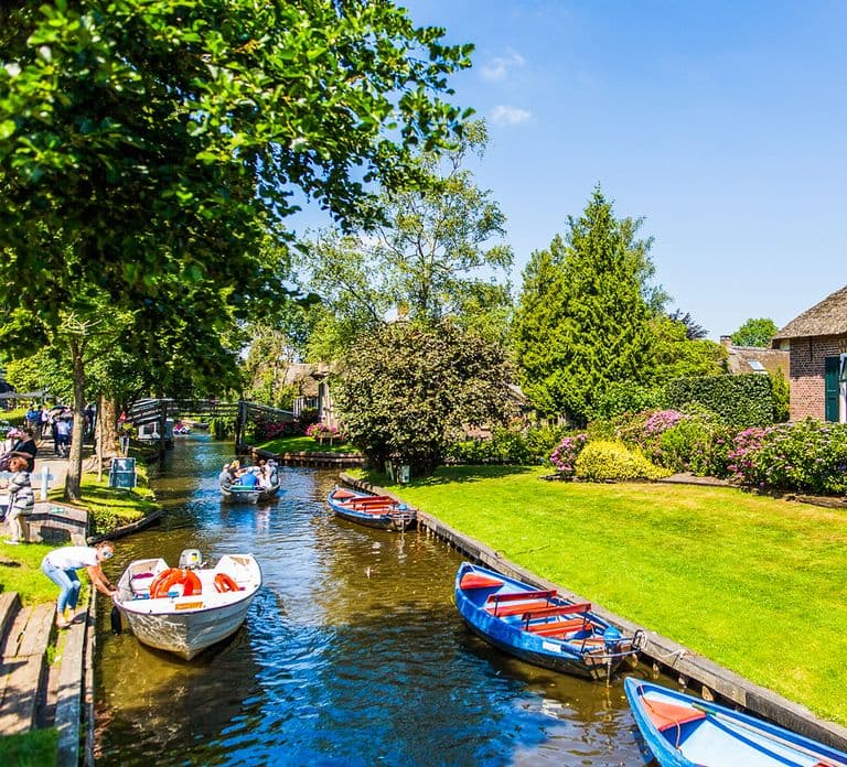 Amsterdam : excursion à Giethoorn avec promenade en bateau et visite de l'Afsluitdijk
