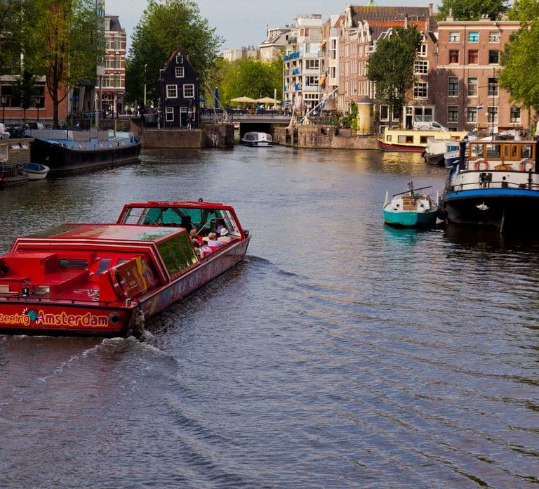 Ámsterdam: Opciones de autobús y barco Hop-On Hop-Off