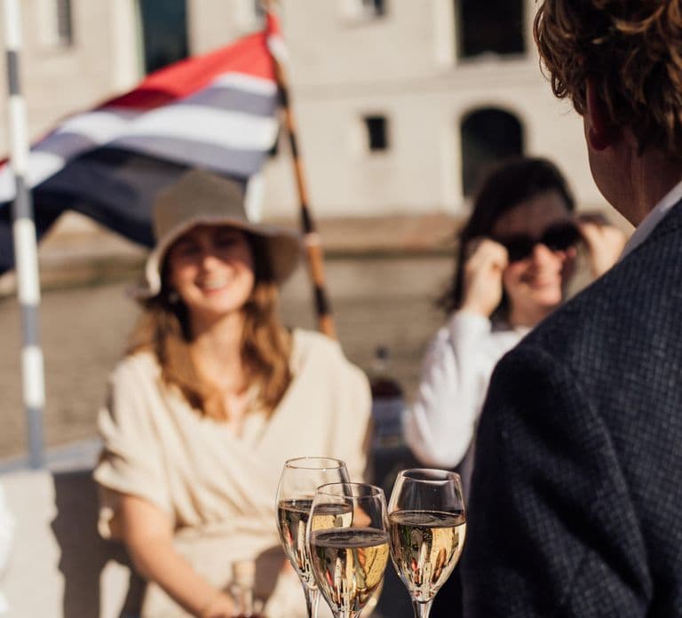 Amsterdam: Crociera con cena gourmet Moët & Chandon