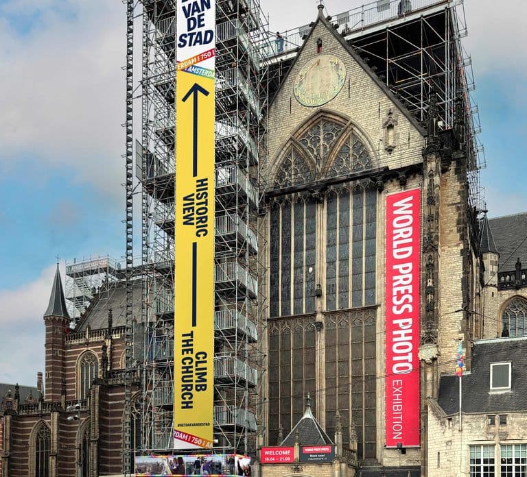 Amsterdam: Eintrittsticket für den Dachblick der 'De Nieuwe Kerk'