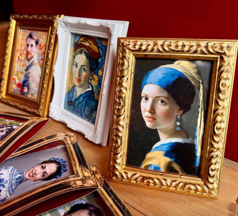 Amsterdam: Van Gogh or Rembrandt AI Portrait Photo Souvenir