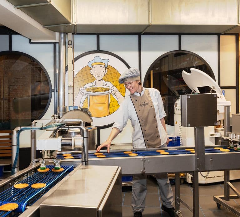 Gouda: Ticket voor de Siroopwafel-fabriek inclusief wafel