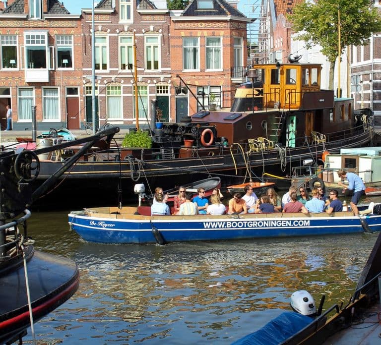 Groningen: Grachtenfahrt im offenen Boot