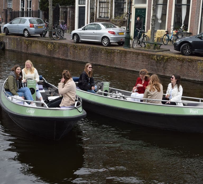 Leiden: Elektroboot-Verleih