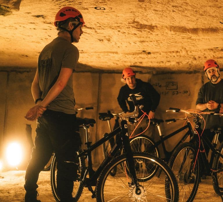 Valkenburg: Cave Biking Underground Bike Tour