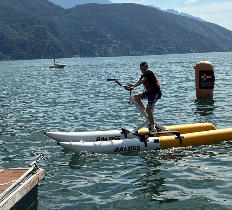 A Water Bike Adventure on Lake Lugano