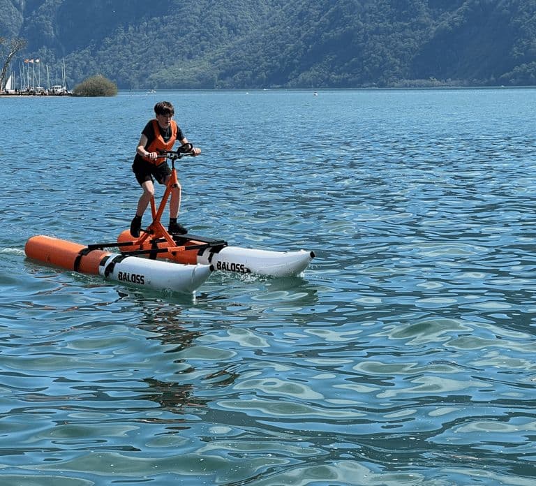 A Water Bike Adventure on Lake Lugano