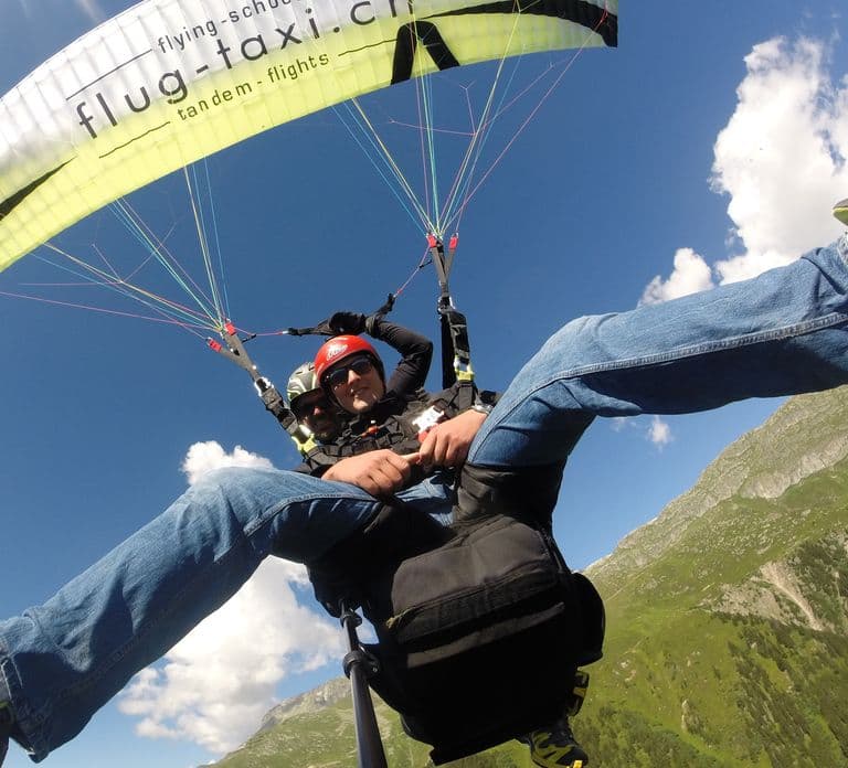 Parapente Tandem no Aletsch Glacier
