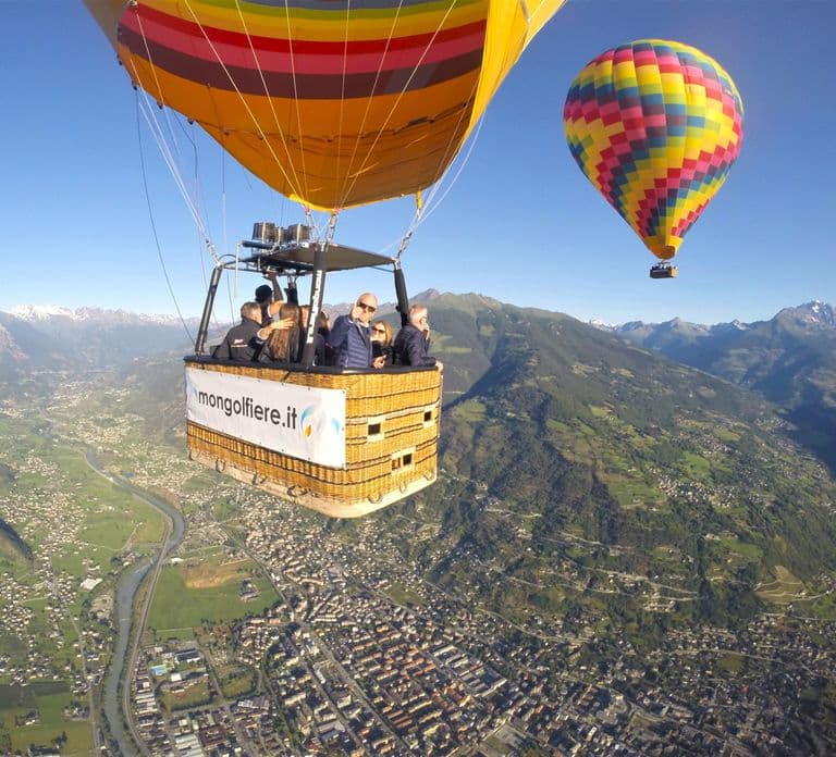 Aosta: hot air balloon flight with stunning views of the Alps