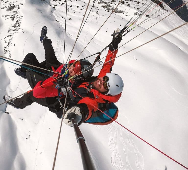 Davos: Tandem Paragliding Flight