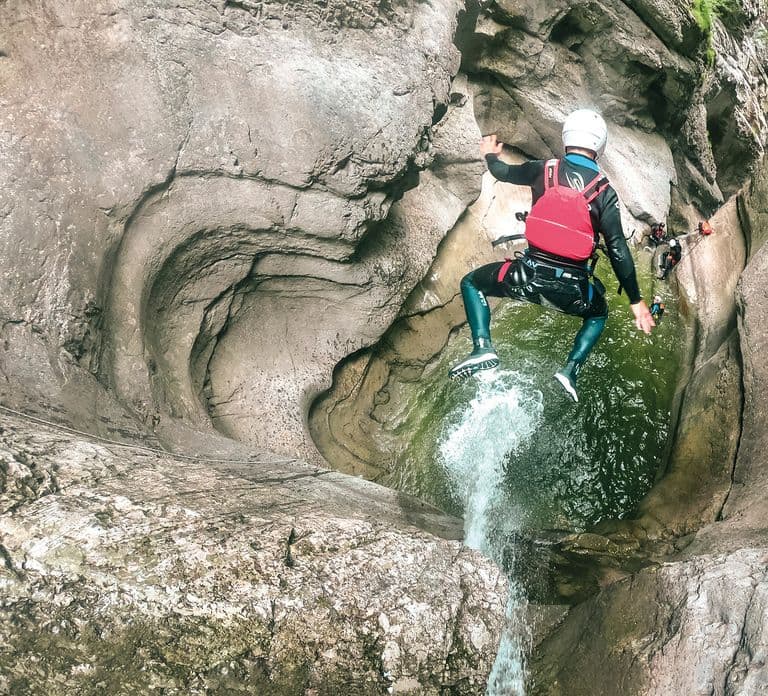 Depuis Interlaken : Canyoning à Chli Schliere