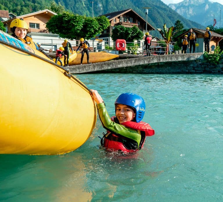 From Interlaken: Family Rafting