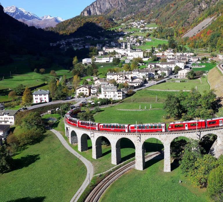 From Milan: Bernina Express Train and St. Moritz Tour