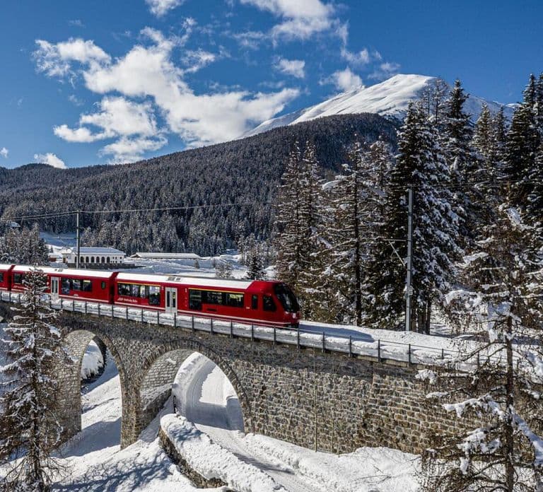 From Milan: Bernina Express Train and St. Moritz Tour
