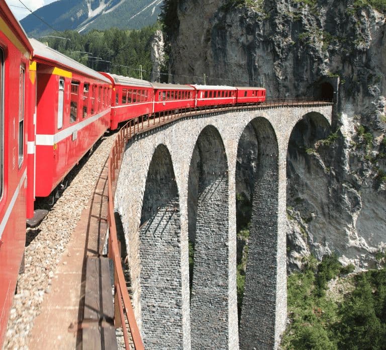 From Milan: Round-Trip Bernina Red Train to Saint Moritz