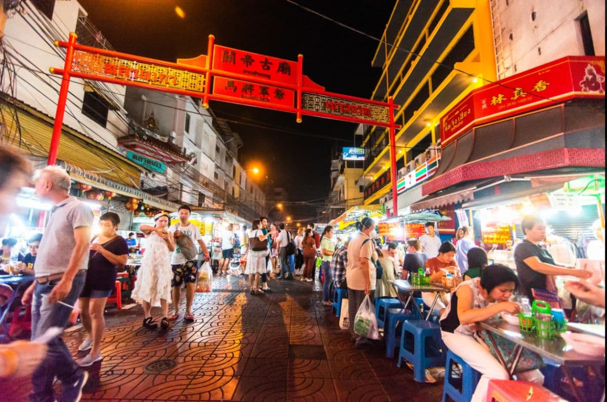 Tour de comida callejera en el barrio chino de Bangkok