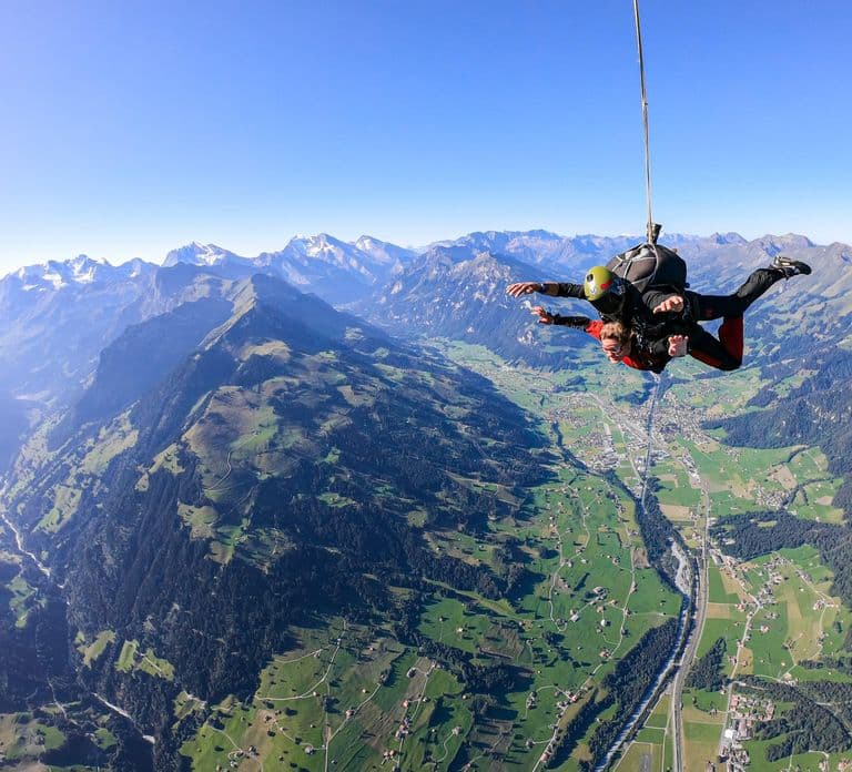 Interlaken: Airplane Skydiving over the Swiss Alps