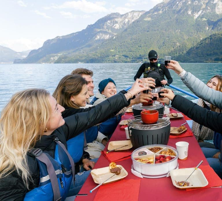 Interlaken: Chocolate Fondue Float