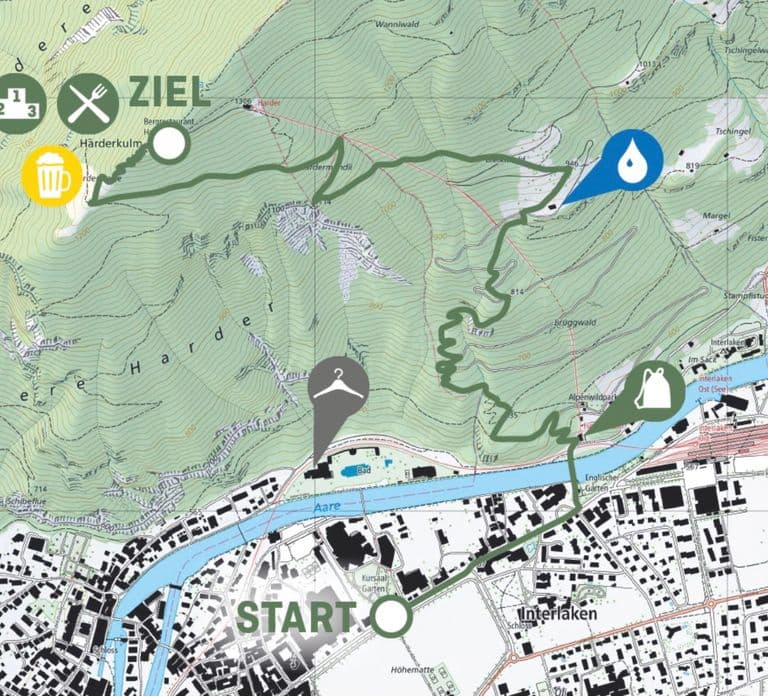 Interlaken: Guided Hike to Harder Kulm with Swiss Triathlete